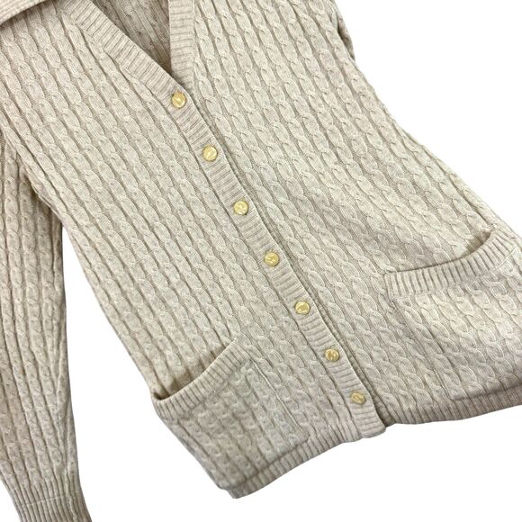 Vintage Kimberly 10 Cashmere Blend Cardigan Sweater Cable Knit Womens READ - Picture 9 of 16